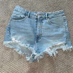 Zara High waist denim shorts size 6